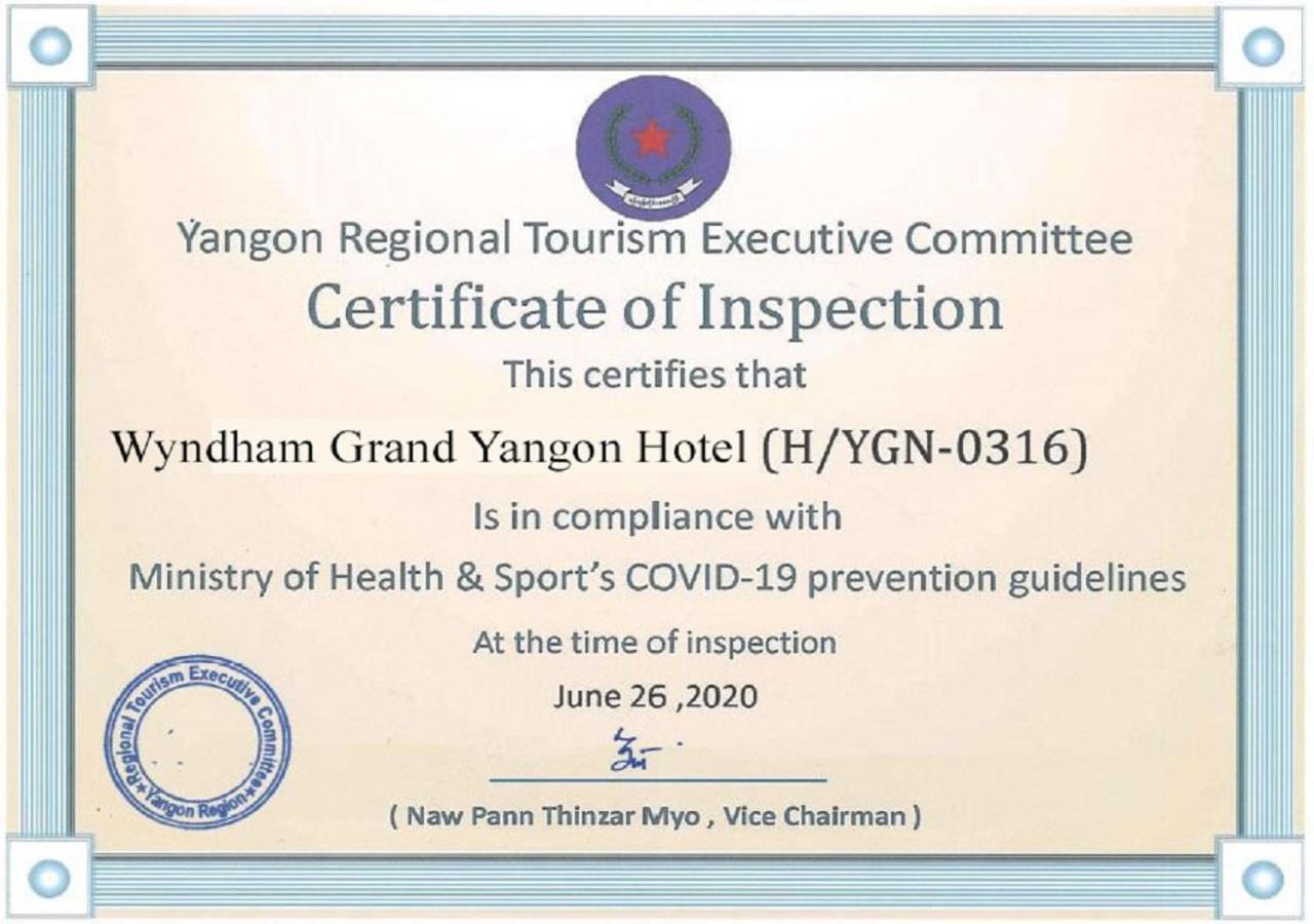 Wyndham Grand Yangon Hotel Eksteriør billede